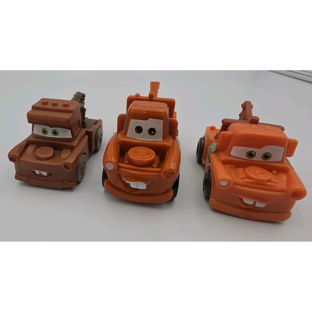 Disney Pixar Cars On The Road Rumbler Mater McDonalds Happy Toy (3) Pc Lot